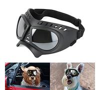 NAMSAN Lunettes pour Chiens Protection des Yeux Sangles Réglables Facile à Mettre Anti-UV Lunettes de Soleil pour Petit/Moyen Chien