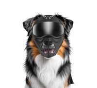 NAMSAN Masque de Protection pour Grands Chiens, UV Coupe-Vent Lunettes de Soleil Réglables pour Grands Chiens - Noir