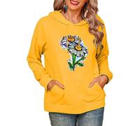 Namufeitrade Fleurs Sauvages Floral 3D Imprimé Femmes Polaire Cagoule Décontracté À Capuche Sweatshirt Cool Pullover Streetwear