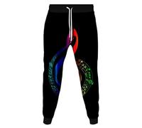 Namufeitrade Notes de Musique Clé de Sol Imprimé 3D Sweatpants Femme Homme Pantalons à Cordon Joggers Pantalons Athlétiques Bas de Survêtement de Course