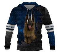 Namufeitrade Pitbull/Carlin/Berger Allemand/Husky Chien Sweat à Capuche imprimé en 3D pour Homme Automne Pull-Over Unisexe Sweat-Shirt Casual Streetwear Survêtement Vêtements de Cosplay