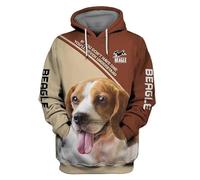 Namufeitrade Si Je ne Peux Pas emmener Mon Chien Je n'y Vais Pas Sweat à Capuche imprimé en 3D Dachshund Pull Streetwear Survêtement Cadeau pour Les Amoureux des Chiens