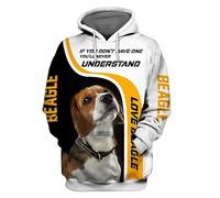 Namufeitrade Si Je ne Peux Pas emmener Mon Chien Je n'y Vais Pas Sweat à Capuche imprimé en 3D Dachshund Pull Streetwear Survêtement Cadeau pour Les Amoureux des Chiens