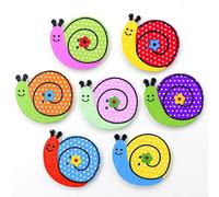 Namvo 100pcs Cartoon Multicolore 2 Bouts de Couture en Bois - Image