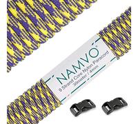 Namvo 30 m, 9 brins internes, Forte résistance à la Rupture, paracorde 550 de 4 mm de diamètre, Corde de Parachute en Nylon de Type III
