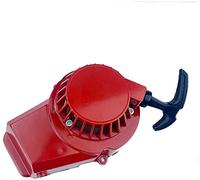 Namvo 47-49cc Mini Moto Pull Start, 2 Temps Refroidi par Air Moto Dirt Quad Pull Start Plastique Manuel Main Starter Allumeur Pullstart Moto Allumeur (Rouge)