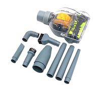 Namvo Accessoires multifonctionnels, Mini Brosse Turbo + 9 têtes de Brosse Pratique pour aspirateur 32 mm/35 mm
