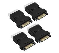 Namvo Adaptateur SATA 15 Broches vers IDE mâle, IDE Grand 4 Broches mâle vers SATA 15P mâle, Alimentation du Disque Dur, Alimentation