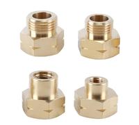 Namvo Adaptateurs de Bouteilles de gaz en cuivre, 4 pièces, pour filetages M10x1 W20x1/14 LH, M14x1,5 M21,8x1/14 LH, pour gaz Butane liquéfié