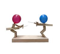 Namvo Balloon Bamboo Man Battle - Jeu d'escrime sur Table en Bois pour Deux, Comprend 100 Ballons, Duel interactif Amusant avec des Amis, idéal pour Les rassemblements Sociaux et Les événements