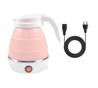 Namvo Bouteille d'eau Pliante, Mini Bouteille d'eau électrique en Silicone de 600 ML avec Base en Acier Inoxydable, Bouteille d'eau de Voyage Portable pour Le Camping, Les Voyages, Les vacan