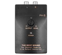 Namvo - câble de haut-parleur de voiture, entrée de ligne haute à basse vers sortie RCA, adaptateur de ligne vers adaptateur de bas niveau avec fonction de retard