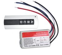 Namvo Commutateur de Mur et de contrôle à Distance d'un Chemin on/Off 220V - 240V Digital Light Radio Interrupteur Mural avec télécommande Fonction Control Delay