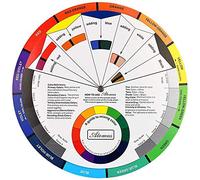 Namvo Creative Color Wheel Guide d'apprentissage de mélange de peinture Outil d'enseignement pour maquillage Tableau de mélange de couleurs mixtes 25 cm