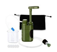 Namvo Filtre à Eau Traitement de l'eau Potable en Plein air 3000 L Filtre à Eau de Camping de Survie pour équipement d'urgence Prepper - Vert armée