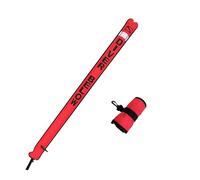 Namvo Flotteur Gonflable Haute visibilité pour plongée sous-Marine avec Ruban réfléchissant et Drapeau de plongée (120cm x 15 cm)