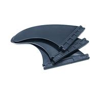 Namvo Future Lot de 3 palmes de surf en plastique G5 Noir