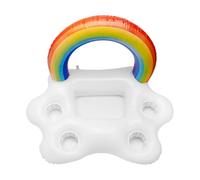 Namvo Gonflable Arc-En-Ciel Porte-Boissons Boissons Aliments Fraîcheur Glace Lits Flottant Porte-Boissons pour Piscine