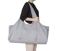 Namvo Grand sac pour tapis de yoga multi-usages avec poche latérale compatible avec la plupart des tailles de tapis, gris