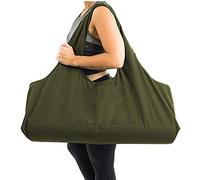 Namvo Grand sac pour tapis de yoga polyvalent sac de sport sac de transport bandoulière pour tapis de yoga avec poche latérale convient à la plupart des tailles de tapis vert armée