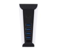 Namvo Hub USB 2.0 5 Ports pour PS5 édition numérique/UHD, Charge Rapide, Extension USB-C, 4 Ports USB-A, Station d'accueil antidérapante, périphériques de Jeu Plug and Play