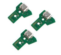 Namvo JDS-040 Lot de 3 Cartes de Port de Charge de Rechange pour contrôleur de Manette de Jeu avec lumière respiratoire et Panneau Triangulaire de Charge pour réparation de contrôleur de Manette