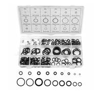 Namvo Kit de 225 Joints toriques, 18 Tailles de rondelles en Caoutchouc, Assortiment de Joints électriques, Joints toriques isolants pour plomberie et Plombier, Ensemble de rondelles pour réparat