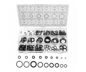 Namvo Kit de 225 Joints toriques, 18 Tailles de rondelles en Caoutchouc, Assortiment de Joints électriques, Joints toriques isolants pour plomberie et Plombier, Ensemble de rondelles pour réparat
