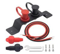 Namvo Kit de relocalisation de bornes génériques, démarreur de Batterie 48 V 250 A, Support de Montage de Poteau de Charge de Batterie pour tracteurs Bateaux
