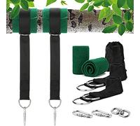 Namvo Kit de Sangles de Suspension pour Balan?oire d'arbre, pouvant contenir 300 kg, Ultra résistant 1,5 m, Sangle de Suspension avec Mousqueton