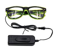Namvo Light up LED Lunettes Lumineuses Lunettes pour Soirée Disco Concert Live Déguisement Vert