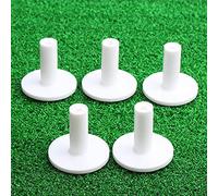 Namvo Lot de 10 tees de golf en caoutchouc pour tapis de conduite, support de balle pour tees d'entraînement pour débutants Blanc