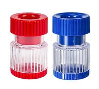 Namvo Lot de 2 broyeurs à pilules de Premiers Secours avec Compartiment de Rangement (Bleu, Rouge)