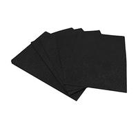 Namvo Lot de 20 Feuilles de Papier cartonné pailleté A4, Scintillantes 250 g/m², Papier cartonné de Couleur pailletée pour Bricolage, décoration Artisanale, Noir