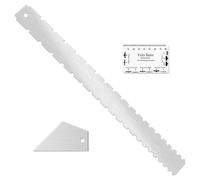 Namvo Lot de 3 Outils de Mesure Luthier pour Guitare Basse, Broches de Touche, règle de Touche, Courbe Horizontale du Cou, Ensemble d'outils de Mesure et de réparation