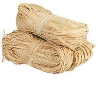 Namvo Lot de 3 paquets de rubans en raphia naturel - 150 g - Pour emballage cadeau, bouquets de fleuriste, décoration, bricolage