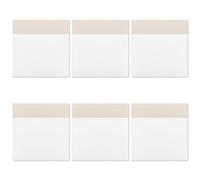 Namvo Lot de 300 feuilles de notes autocollantes transparentes, bloc-notes autocollants transparents, imperméables, amovibles (75 x 75 mm)