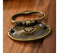 Namvo Lot de 4 poignées de porte et de tiroir - Style rétro - Avec vis - Bronze