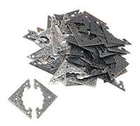 Namvo Lot de 50 protections d'angle de style antique en alliage de bronze 25 mm