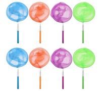 Namvo Lot de 8 filets de pêche à papillons rétractables pour enfants (14,5 à 33,5 pouces) pour attraper les insectes, activités de jardin en plein air (couleurs aléatoires)