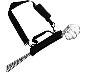 Namvo Mini sac de transport pour club de golf, sac à bandoulière portable pour terrain de golf et voyage, sac à crayons professionnel avec bretelles et manches légères, noir