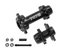Namvo Moyeu de Roue Avant et arrière Hexagonal en Aluminium 7075-T6 - Pièce de Mise à Niveau pour Moto Losi 1/4 Promoto-MX RTR FXR-LOS06000, Promoto-MX Motorcycle RTR Pro Circuit-LOS06002, Noir