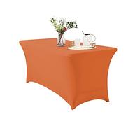 Namvo Nappe extensible rectangulaire de 1,8 m en élasthanne - Protection de table pliable pour table de mariage, bar, banquet ou fête