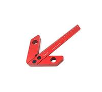 Namvo Outil de mesure pour le travail du bois, outil de mesure du bois rouge à angle droit 45/90 degrés
