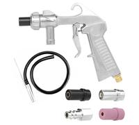 Namvo Pistolet de sablage à air comprimé, Dispositif de sablage avec Tuyau en Caoutchouc, Jet de Sable avec Buses en céramique, pour ateliers Automobiles, Travail des métaux