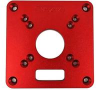 Namvo Plaque d'insertion de Table de routeur RT0700C, 120 * 120 * 8mm Anneau de Coupe en Aluminium vis Flip Board pour Le Travail du Bois