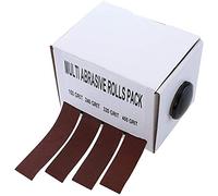 Namvo Rouleau de tissu émeri, grain 150, 240, 320, 400 pour polissage, papier abrasif, bo?te à courroies abrasives pour tourneurs de bois automobiles