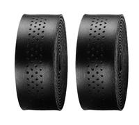 Namvo Ruban de Guidon de Vélo Aspect Cuir PU Ruban de Guidon pour Vélos de Route Ruban de Vélo Antidérapant avec 1 Paire de Bouchons de Guidon (Noir, 3 x 215 cm)