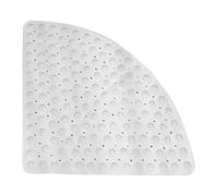 Namvo Tapis de Douche d'angle Lavable en Machine en Forme d'éventail avec Ventouse Solide à séchage Rapide, adapté à la Salle de Bain 54 x 54 cm, Tapis de Salle de Bain incurvé antidérapant