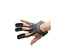 Namvo tir à l'arc Protecteur Trois Doigts Onglet Gant avec dragonne en Cuir tir protéger Garde pour composé de Chasse Noir